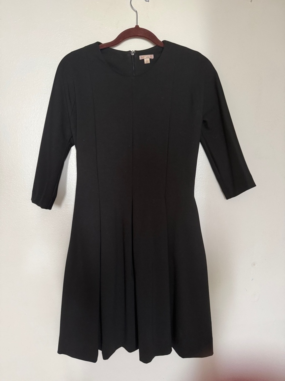 GAP Black Midi Fit-and-Flare Dress